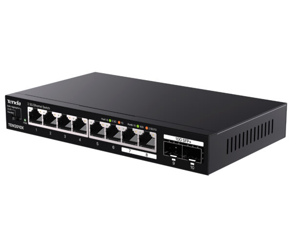Switch con 8 porte 2.5G Ethernet e 2 porte SFP+ da 10G, TEM2010X - immagine 6