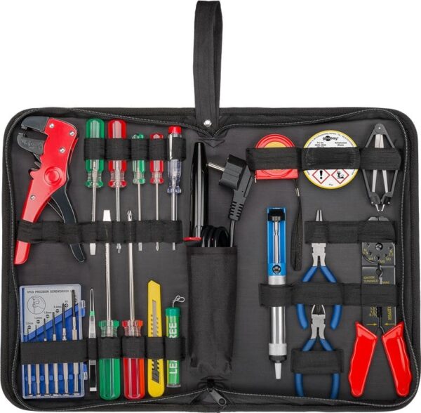 Kit Valigetta di 20 Attrezzi con Set di Saldatura in Pratica Custodia