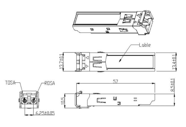 Transceiver 1.25Gbps Fibra Ottica 850nm LC - immagine 2