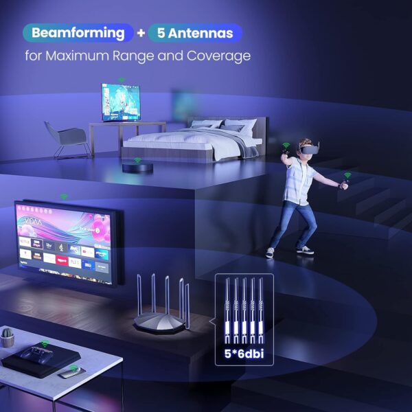 Router Wireless Dual-band Gigabit Ethernet, TX2 PRO - immagine 7
