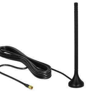 Antenna LTE Omnidirezionale Fissa SMA 3-5dBi 12,5cm Cavo RG-174 A/U