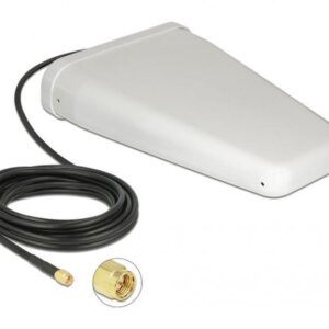 Antenna LTE Direzionale da Esterno SMA 7-9dBi Cavo RG-58 5m Bianco