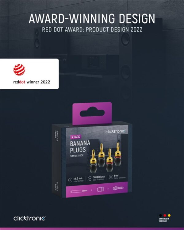 Connettore a Banana SimpleLock 6.0 mm² 2 coppie (2x2 connettori) - immagine 7