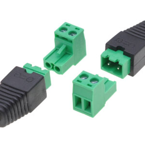 Adattatore Plug DC 2.5x5.5 mm Maschio Terminal Block 2 pin