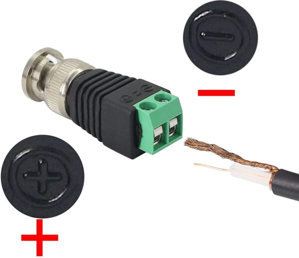 Adattatore Connettore Terminal Block 2-pin a BNC Maschio - immagine 4