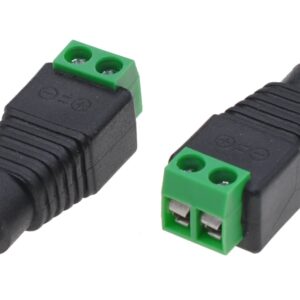 Adattatore Alimentazione Plug DC 2.5x5.5mm Femmina Terminal Block 2 pin
