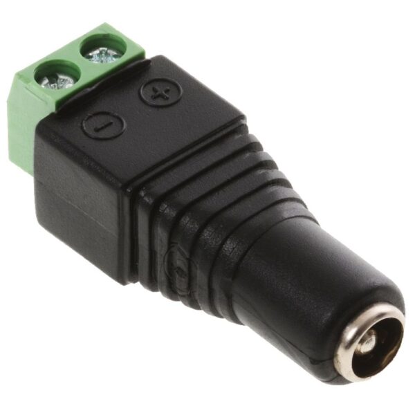 Adattatore Alimentazione Plug DC 2.5x5.5mm Femmina Terminal Block 2 pin - immagine 2