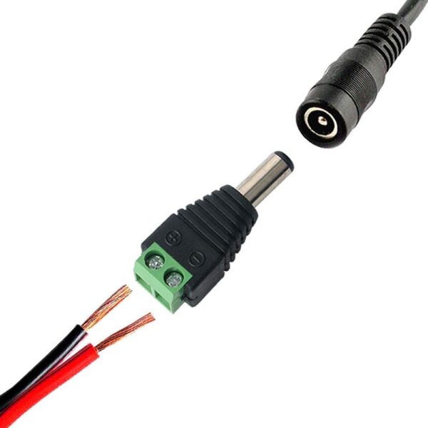 Adattatore Alimentazione Plug DC 5.5x2.1mm Maschio Terminal Block 2 pin - immagine 4