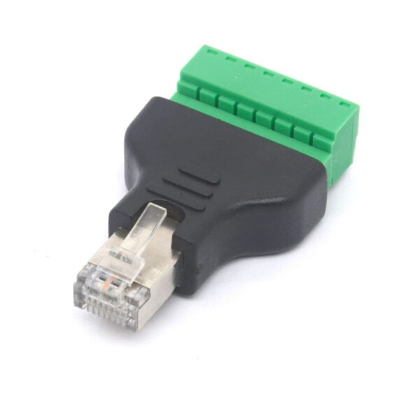 Adattatore Connettore RJ45 Maschio Terminal Block 8 pin - immagine 4