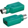 Adattatore Convertitore PS2 Maschio USB A Femmina per Tastiera e Mouse