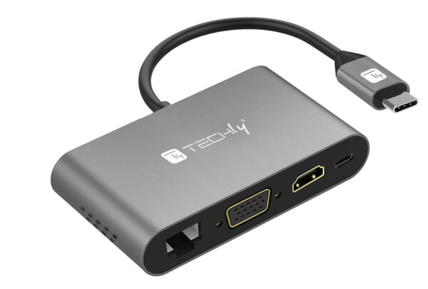 Docking Station USB-C™ SuperSpeed Multiporta USB HDMI VGA RJ45 MicroSD - immagine 3