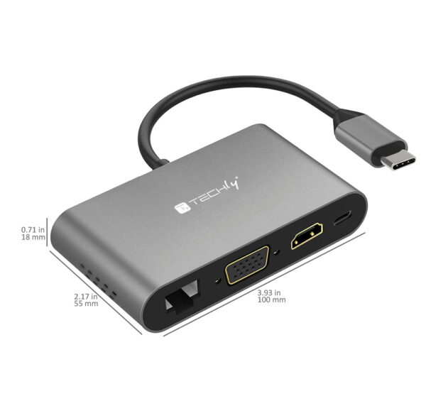 Docking Station USB-C™ SuperSpeed Multiporta USB HDMI VGA RJ45 MicroSD - immagine 6
