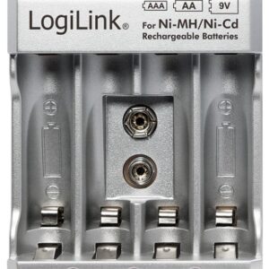 Caricabatterie per AA / AAA / 9V Ni-MH / Ni-Cd