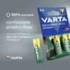 Blister 4 Batterie Ricaricabili Mini Stilo AAA 800 mAh - immagine 4