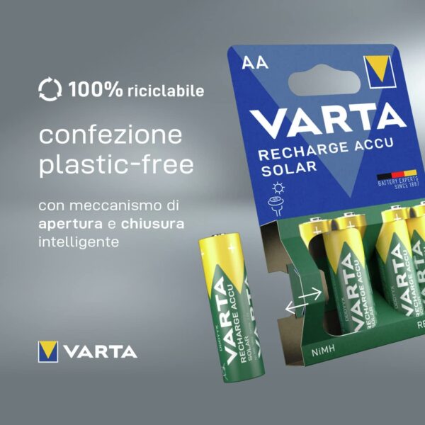 Blister 2 Batterie Ricaricabili Stilo AA 2600 mAh - immagine 3