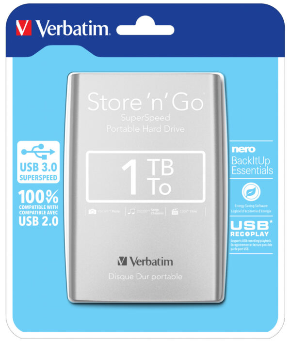 Disco rigido portatile da 1 TB Argento - immagine 2