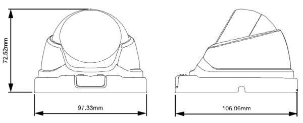 Telecamera Dome CCTV IR Full-HD da Soffitto e Parete IP66, DGC1104XTP/F36 - immagine 2