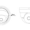 Telecamera CCTV Dome Quadbrid 5MP IR, DGC5005AT - immagine 2