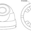 Telecamera Dome CCTV Quadbrid IR 8MP IP66, DGC8206AT - immagine 2
