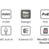 Telecamera IP Bullet IR H.265 da 5MP Rilevamento Basato su AI, DGM5106SVAT - immagine 3