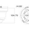 Telecamera IP Dome H.265 da 5MP Rilevamento Basato su AI, DGM5206SVAT - immagine 2