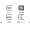 Telecamera IP Dome H.265 da 5MP Rilevamento Basato su AI, DGM5206SVAT - immagine 3
