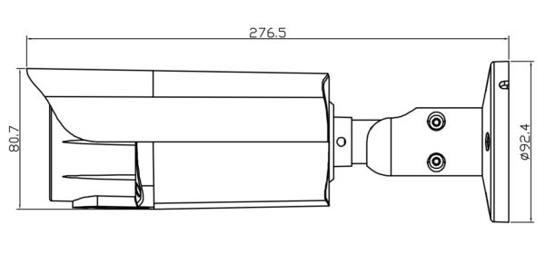 Telecamera IP Motorizzata Bullet IR H.265 da 5MP IP67 Rilevamento Basato su AI, DGM5545GCAT - immagine 2