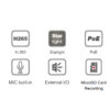 Telecamera IP Bullet IR H.265 da 8MP Rilevamento Basato su AI, DGM8109SVAT - immagine 3