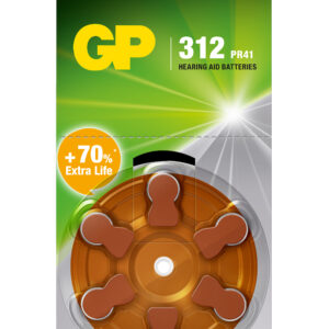 Batteria a Bottone per Apparecchi Acustici ZA 312/AR41 6pz