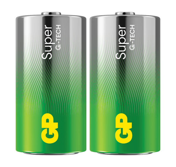 Confezione 2 Batterie GP Super Alcalina Mezza Torcia C 14A/LR14 - immagine 2