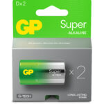 Confezione 2 Batterie GP Super Alcalina Torcia D 13A/LR20