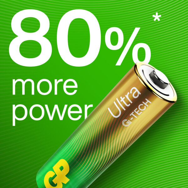 Confezione 12 Batterie GP Ultra Alcaline Stilo AA 15AU/LR6 - immagine 4