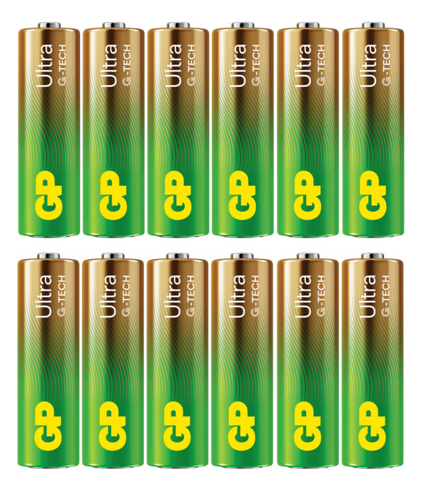 Confezione 12 Batterie GP Ultra Alcaline Stilo AA 15AU/LR6 - immagine 2