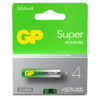 Confezione 4 Batterie Super Alcaline Ministilo AAA 24A/LR03