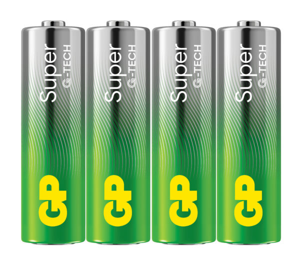 Confezione 4 Batterie GP Super Alcaline Stilo AA 15A/LR6 - immagine 2