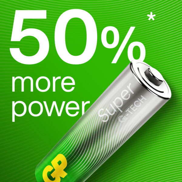 Confezione 4 Batterie GP Super Alcaline Stilo AA 15A/LR6 - immagine 4