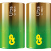 Confezione 2 Batterie GP Ultra Alcalina Torcia D 13AU/LR20 - immagine 2