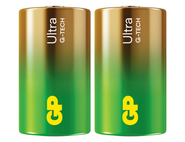 Confezione 2 Batterie GP Ultra Alcalina Torcia D 13AU/LR20 - immagine 2
