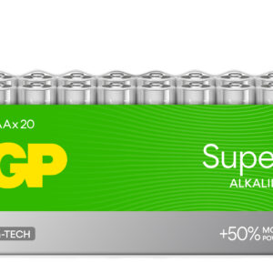 Confezione 20 Batterie GP Super Alcaline Ministilo AAA 24A/LR03