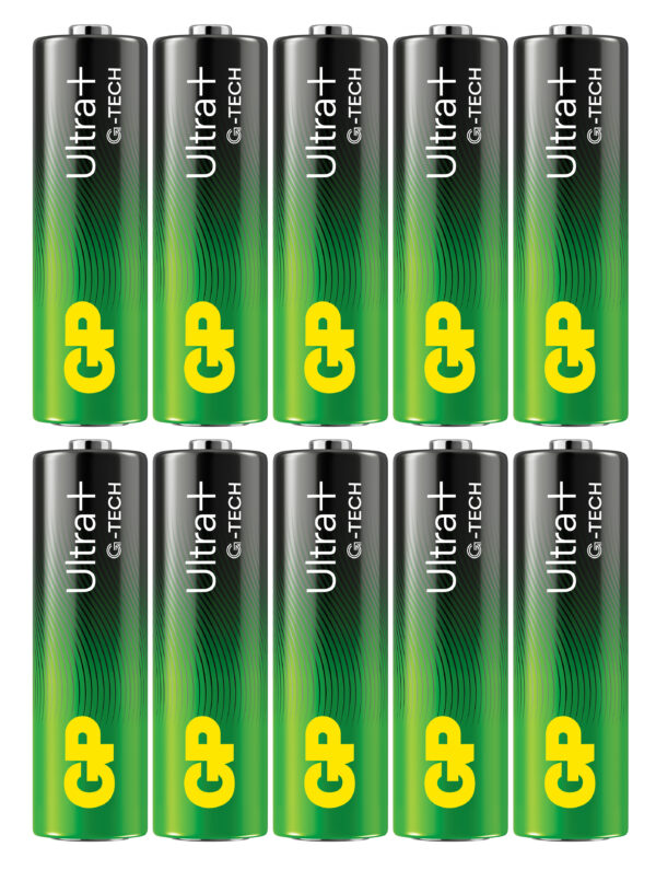 Confezione 10 Batterie GP Ultra Plus Alcaline Stilo AA 15AUP/LR6 - immagine 2