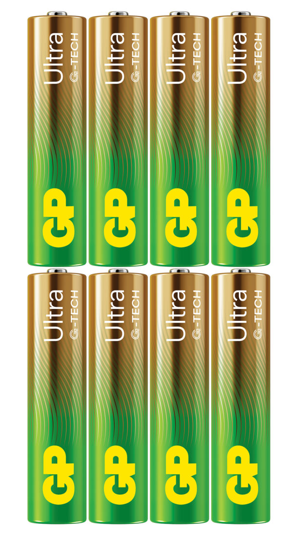 Confezione 8 Batterie GP Ultra Alcaline MiniStilo AAA 24AU/LR03 - immagine 2