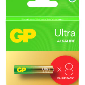 Confezione 8 Batterie GP Ultra Alcaline MiniStilo AAA 24AU/LR03