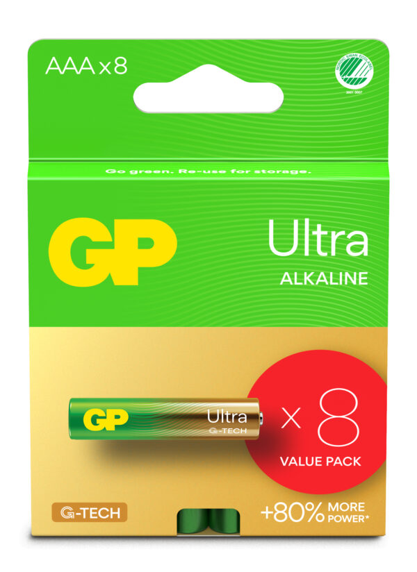 Confezione 8 Batterie GP Ultra Alcaline MiniStilo AAA 24AU/LR03