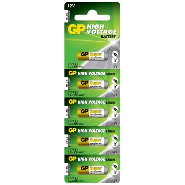 Blister 5 Batterie Alcaline Specialistiche 27A