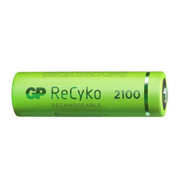 Blister 4 Batterie Ricaricabili AA Stilo 2100mAh GP ReCyko - immagine 3