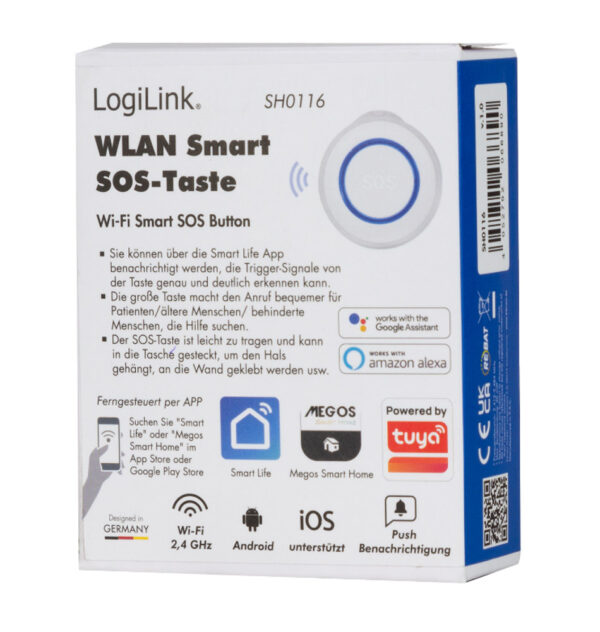 Pulsante Smart Wi-Fi di chiamata SOS Compatibile Tuya - immagine 2