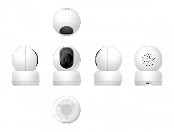 Telecamera WiFi Smart da interno PTZ HD 360°, R4040 - immagine 3
