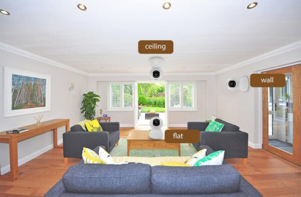 Telecamera WiFi Smart da interno PTZ HD 360°, R4040 - immagine 5