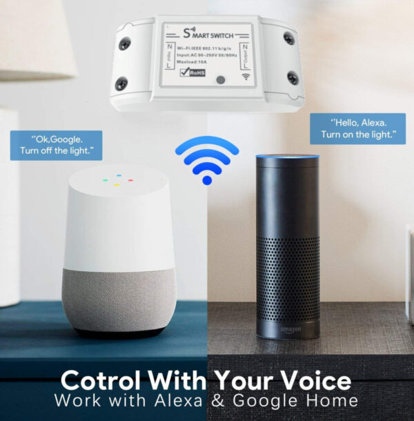 Interruttore Switch Smart Home 10A WiFi Universale, R4967 - immagine 8