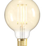 Lampadina Intelligente Globo E27 Ambra Calda 4,9W LED a Filamento Alexa Google Assistant Classe F, R5139